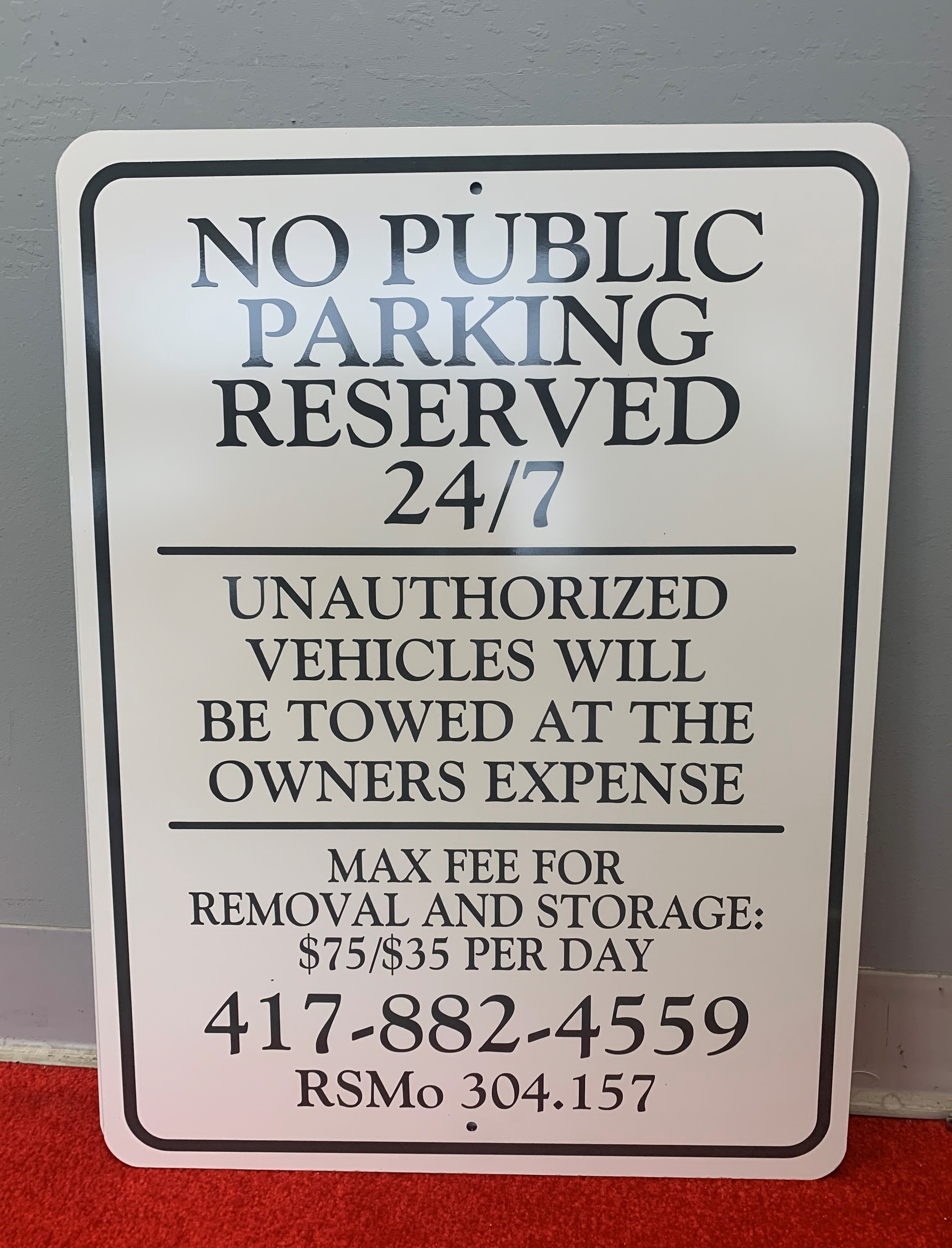 Personalized Marines Parking Sign 
